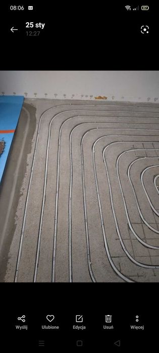 Frezowanie wylewek pod ogrzewanie podłogowe