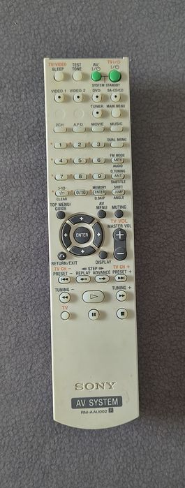 Pilot sony av system RM-AAU002