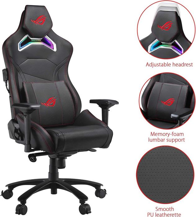 Fotel gamingowy Asus Rog Chariot RGB + powerbank 20000 mAh