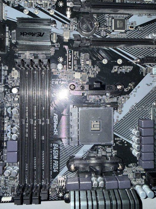 Płyta główna ASRock B450M Pro4 | AM4 | mATX | DDR4 | Ryzen