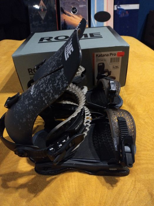 Prawie Nowe Wiązania Snowboardowe Rome Katana Pro L/XL, 43-47 eu.