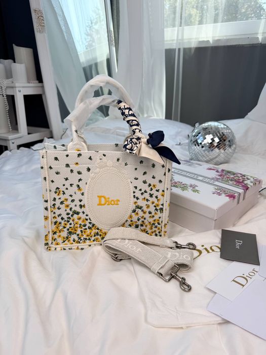 Torba Dior tote book floral