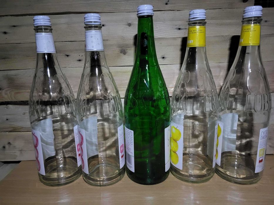 Butelki czyste umyte, na soki 0,5l/0,7l/1l