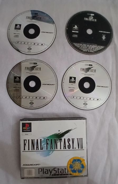Final Fantasy VII PS1 4 Discos (Completo Jogo)