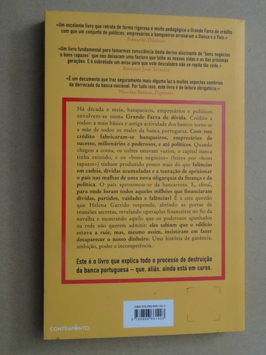 A Vida e a Morte dos Nossos Bancos de Helena Garrido - 1ª Edição