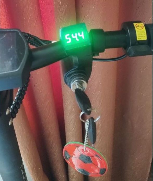 вольтметр ключ замок антикрадіжний вело мото скутер самокат квадроцикл