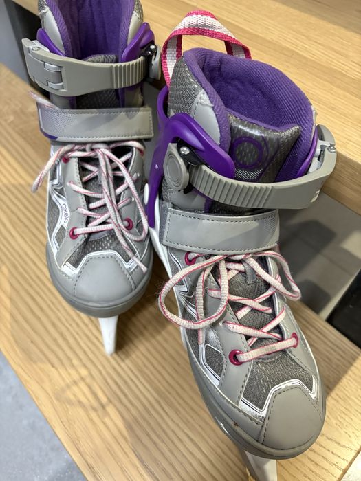 Łyżwy 32 do 35 dla dziewczynki oxelo Decatlon