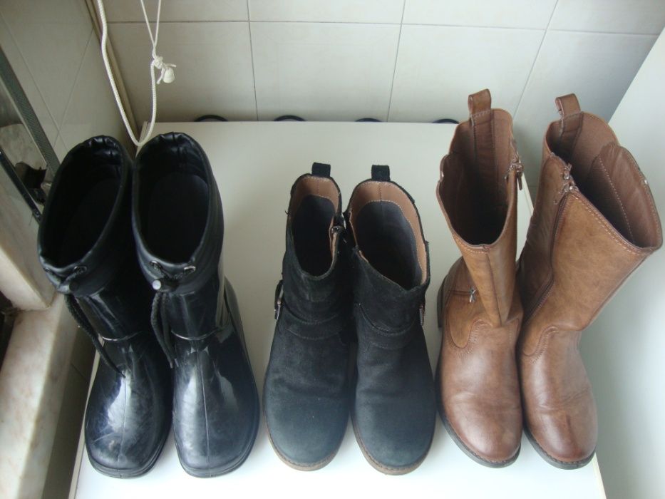 Sapatos da Conguitos castanhos 32 Botas de cano alto 34