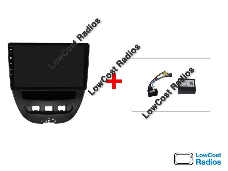 Auto Rádio GPS 10" ANDROID 15 | TOYOTA AYGO, PEUGEOT 107, CITROEN C1  | CARPLAY • ANDROID AUTO