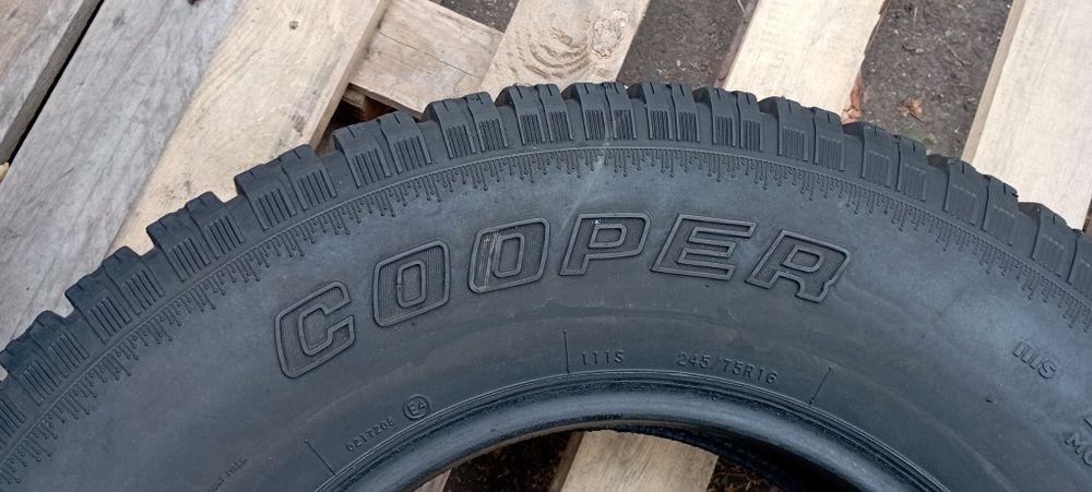 Cooper 245 75 r16 2шт шини б'у гума зимова резина з Європи