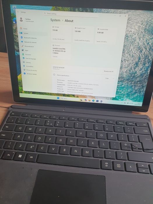 Surface pro7 Klawiatura ladowark
