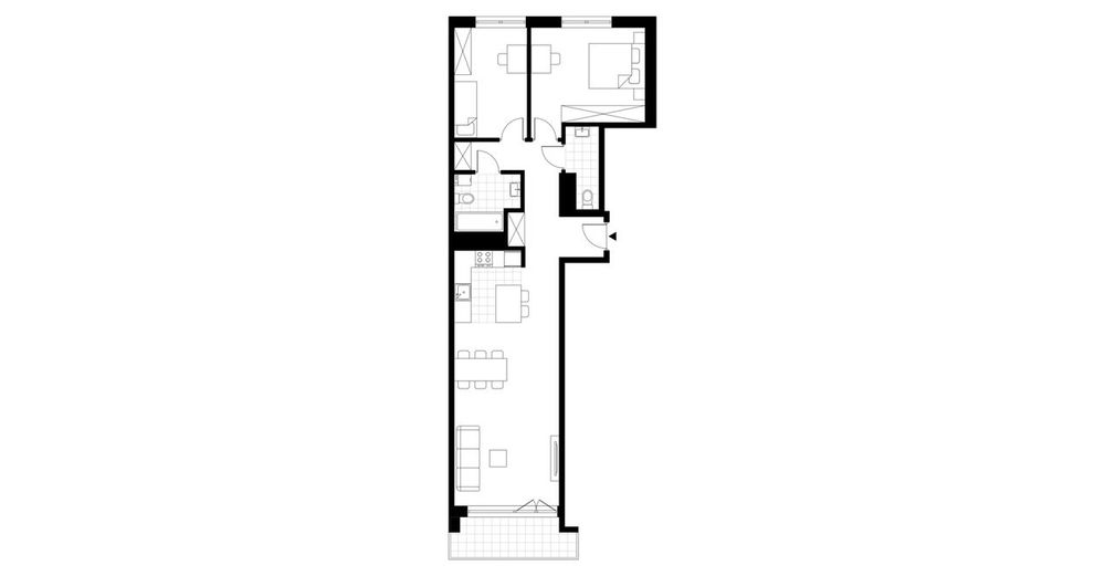3-pokojowe mieszkanie 74m2 + loggia