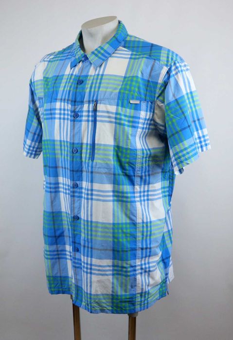 Columbia Silver Ridge Plaid Short Sleevs lekka koszula outdoorowa XXL