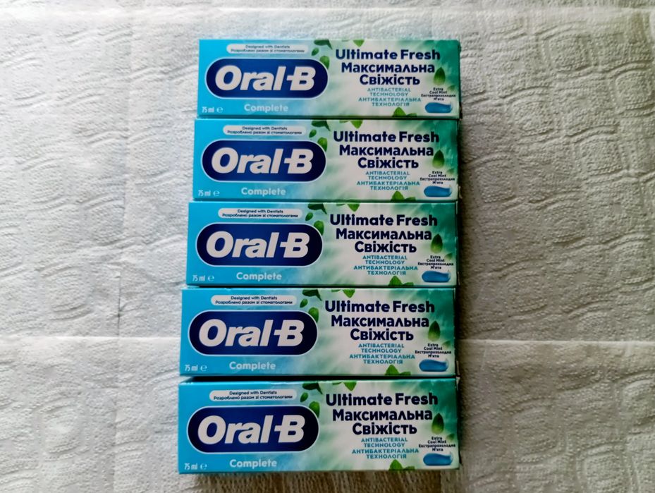 Oral-B Complete Ultimatum Fresh technologia antybakteryjna pasta do zębów 75 ml 5 szt.