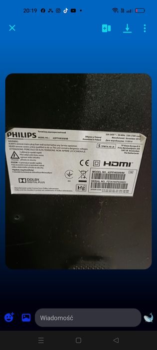 Philips 42 sprzedam
