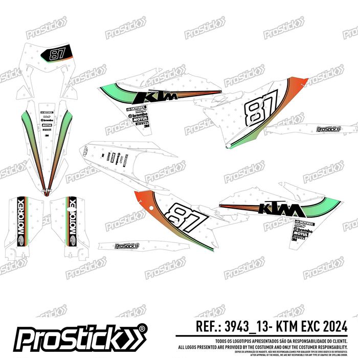 Kit Autocolantes KTM EXC 2024