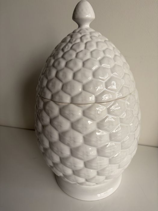 Jarro  branca (bordalo pinheiro) e rosa cara