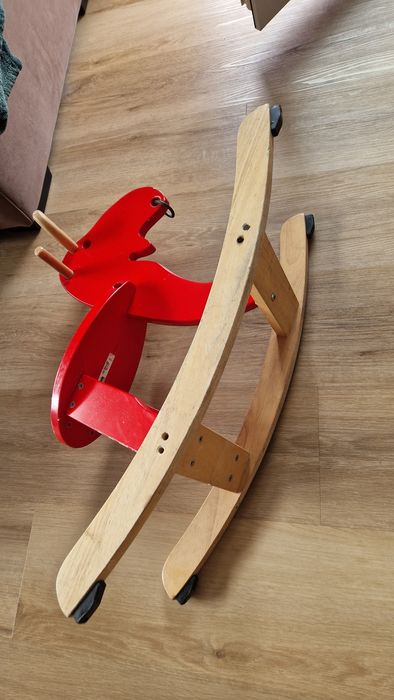 Ikea łoś bujany drewniany