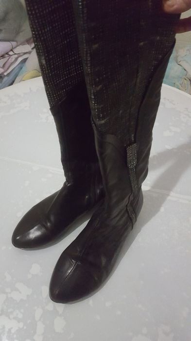 Сапоги натуральная кожа 38-39р.