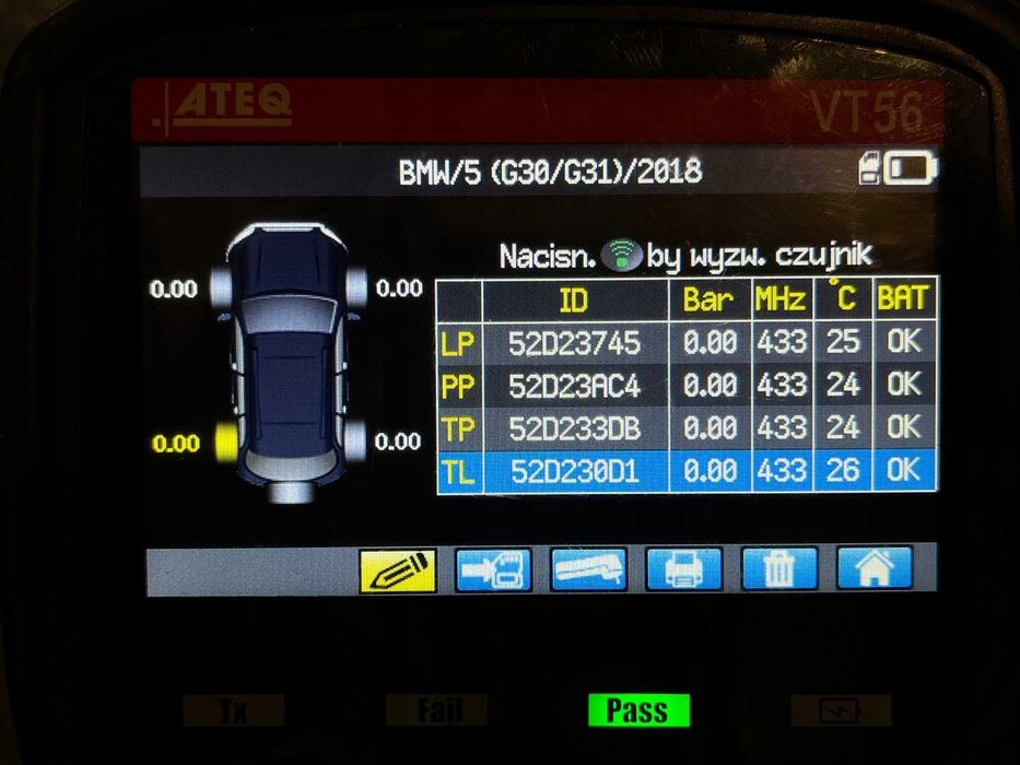 1x czujnik ciśnienia TPMS BMW 5 6 7 MERCEDES CLS 688.7147
