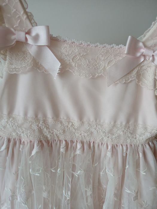 Vestido cerimónias,  1 comunhão, com rendas . Festa