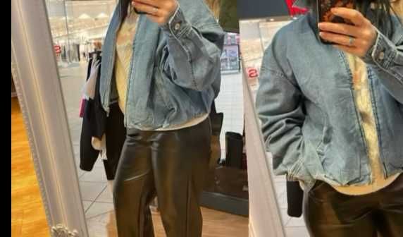 KURTKA jeansowa kimono