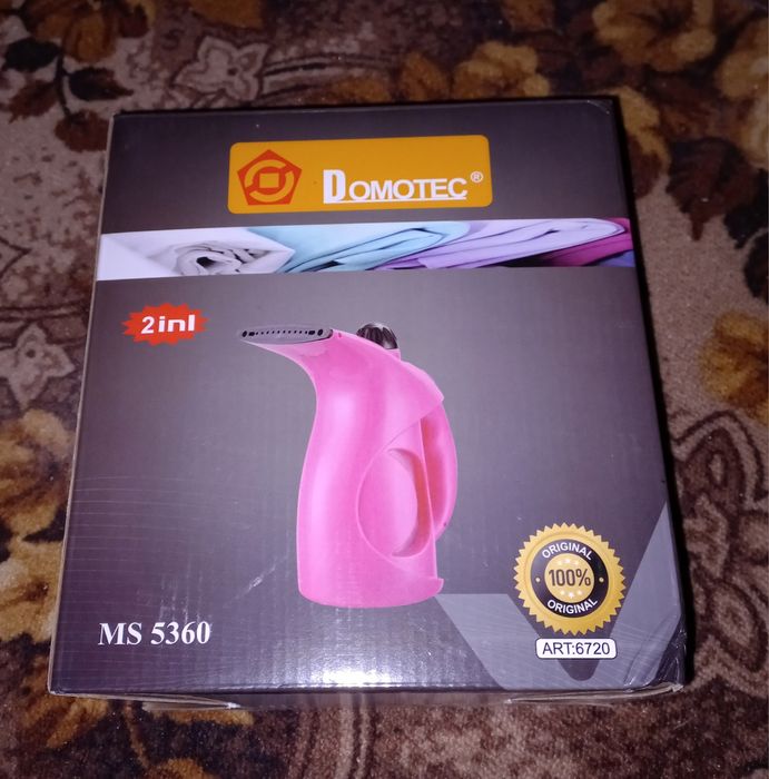 Ручний відпарювач для одягу Domotec 200 мл 800 W Pink