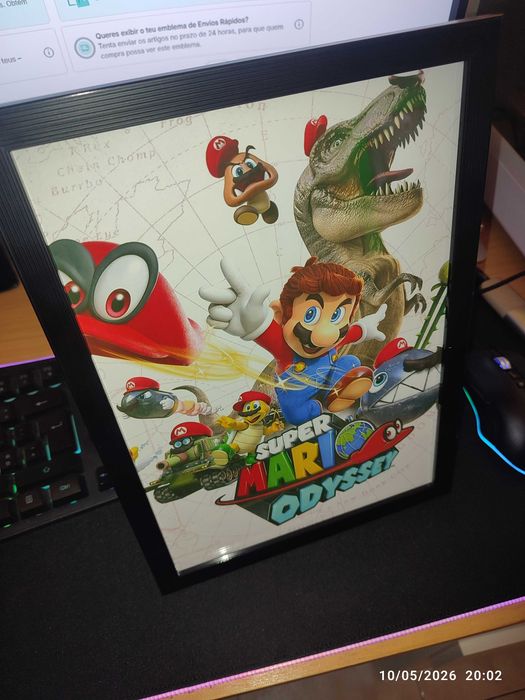 Quadro super Mário Odyssey