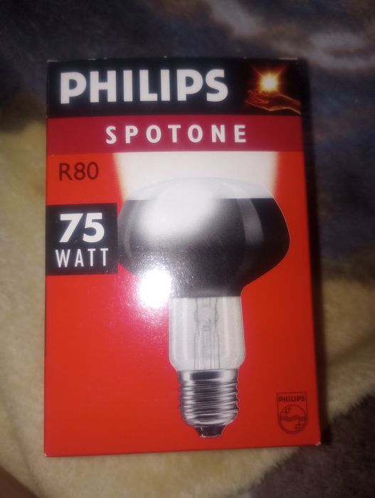 Żarówka reflektorowa Philips Spotone R80 75W gwint E27