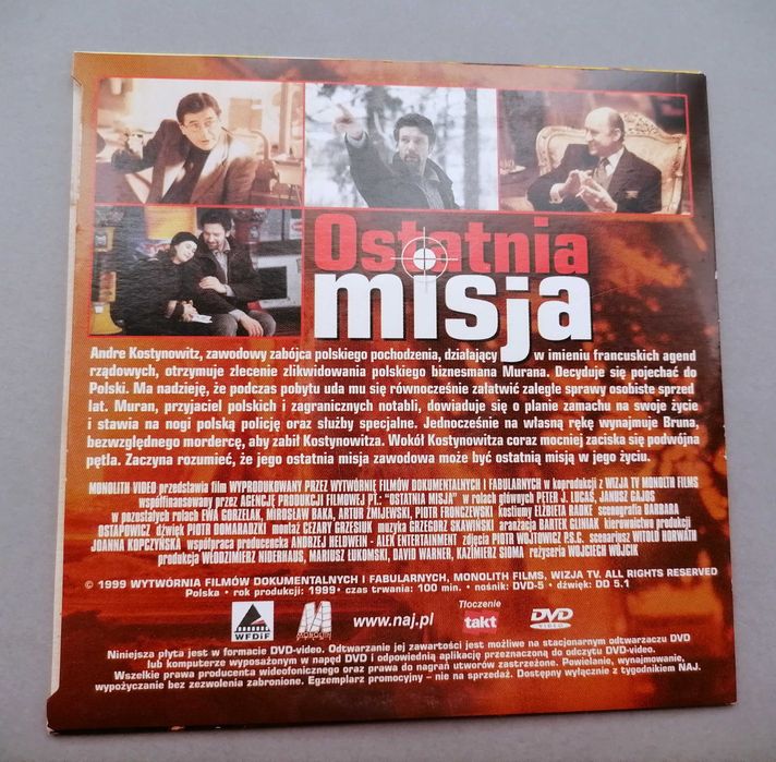 Ostatnia misja - DVD