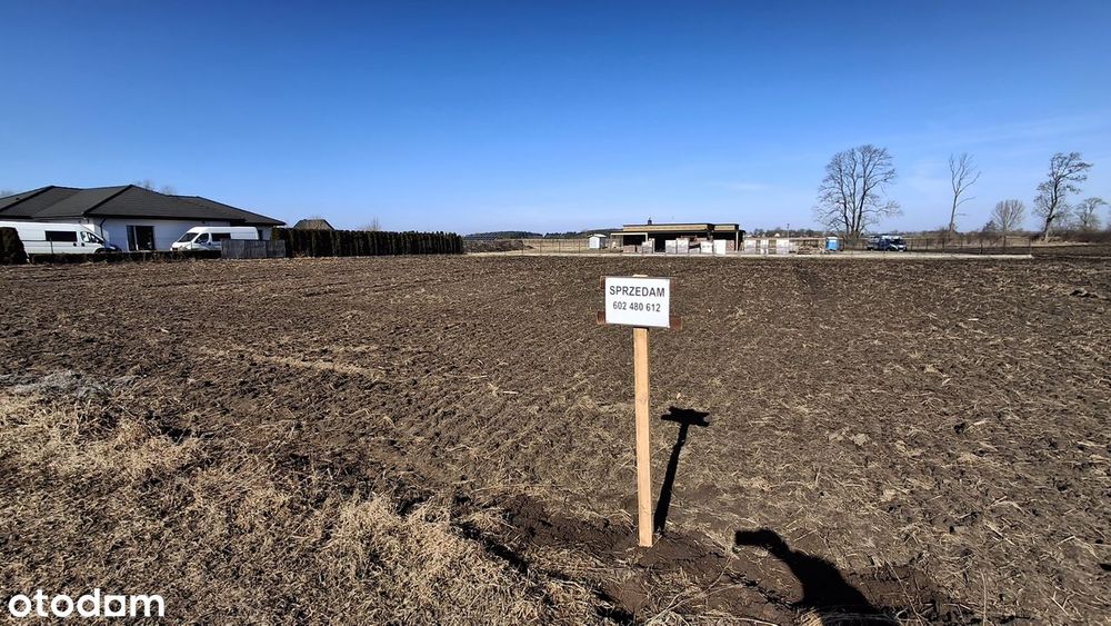 Sprzedam działkę budowlaną Balczewo Inowrocław narożnikowa z mediami