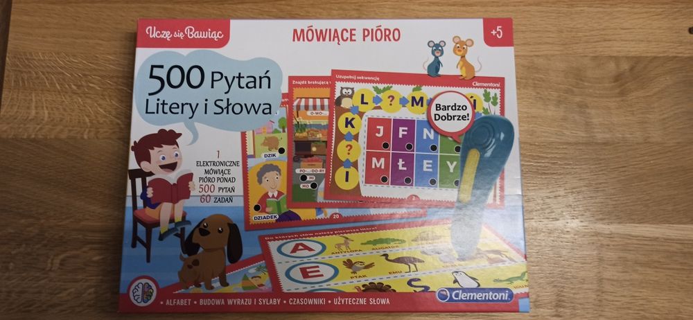 500 pytań litery i słowa mówiące pióro 5+