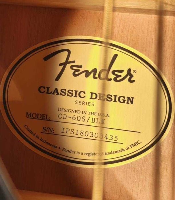 Guitarra acústica Fender Classic Design CD-60S