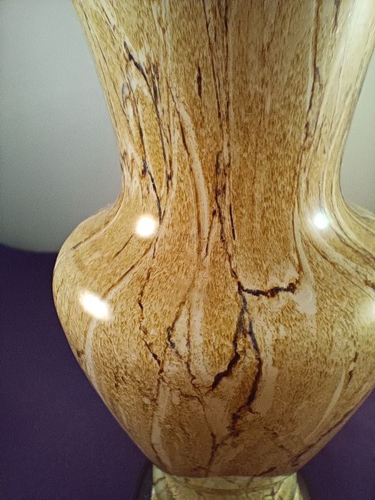 Wazon marmurek szkło Krosno Józefina