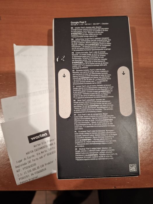 Pixel 9 com 12/256GB  novo  (selado)