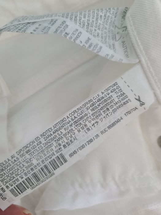 Белые джинсы Zara, 38 размер