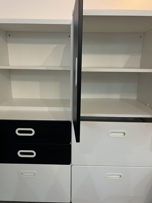 Zestaw mebli, szafa, regał, półki Ikea Stuva