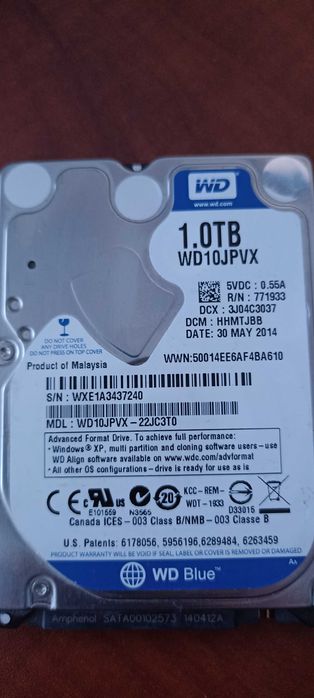 Dysk Twardy HDD 1TB 1000GB  2szt (WD oraz Toshiba)