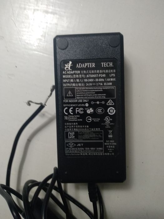 Блок питания 24 вольта 2.7Ампмер