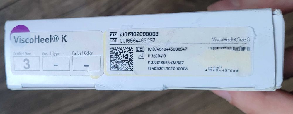 Bauerfeind ViscoHeel orteza stawu skokowego stopy 2szt para 41-47 NOWE