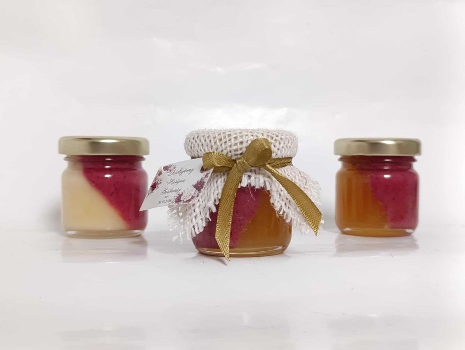 miodki podziękowania dla gości dla klientów miód z logo