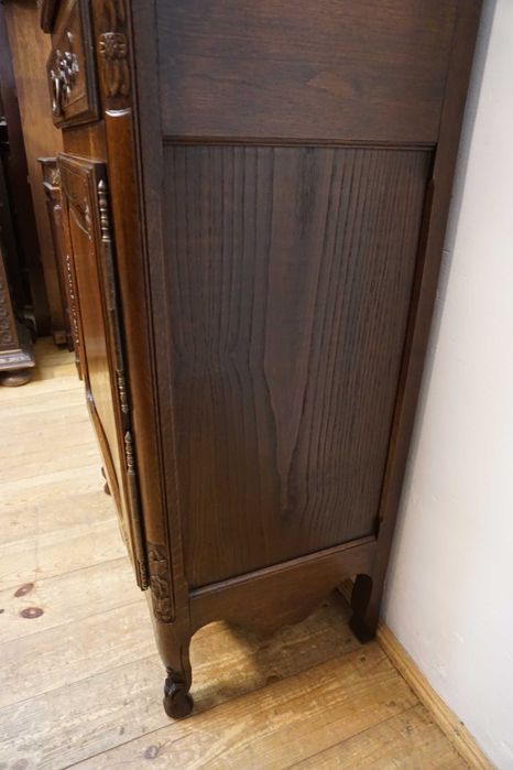 Piękna rzeźbiona witryna / barek / słupek szer. 80cm