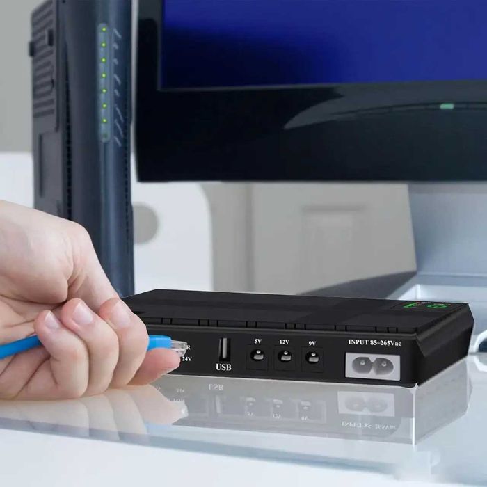 Безперебійник для роутера 10400 mAh 12V/9V5V ДБЖ для роутера, вайфая