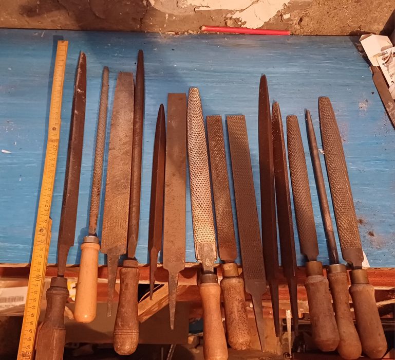 Stare pilniki do drewna i metalu z prlu