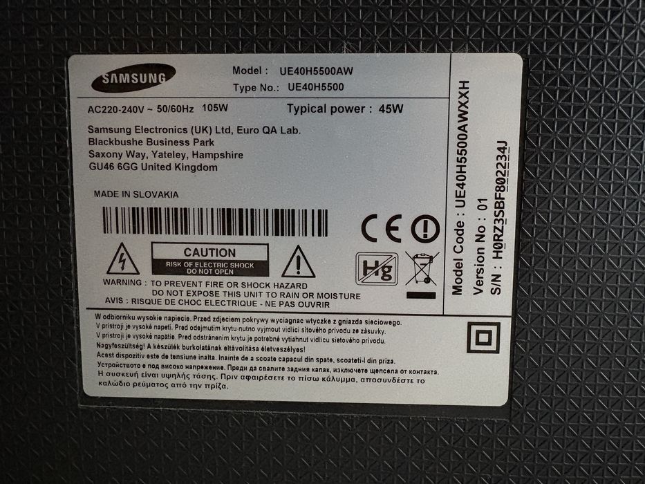 tv Samsung 40 cali