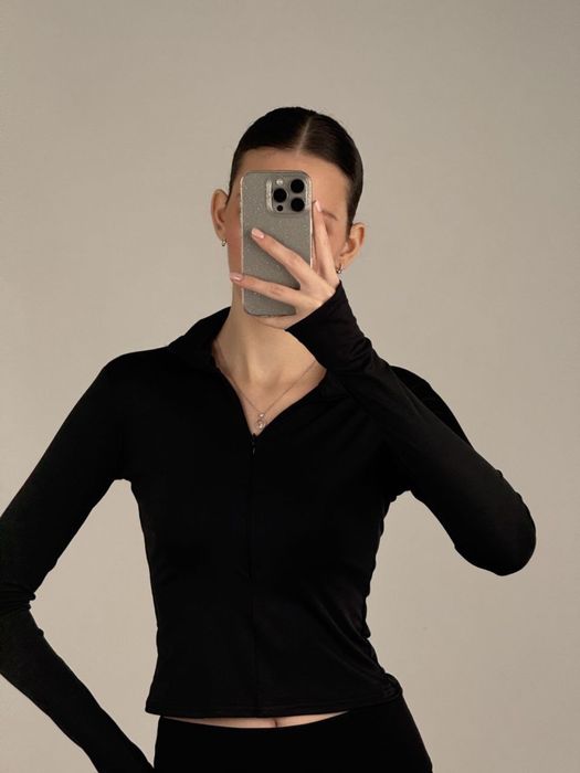 Спортивна кофта на блискавці для фітнесу / залу»