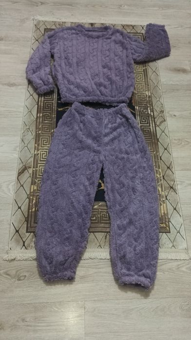 Piżama damska spodnie/bluza, "futerko"