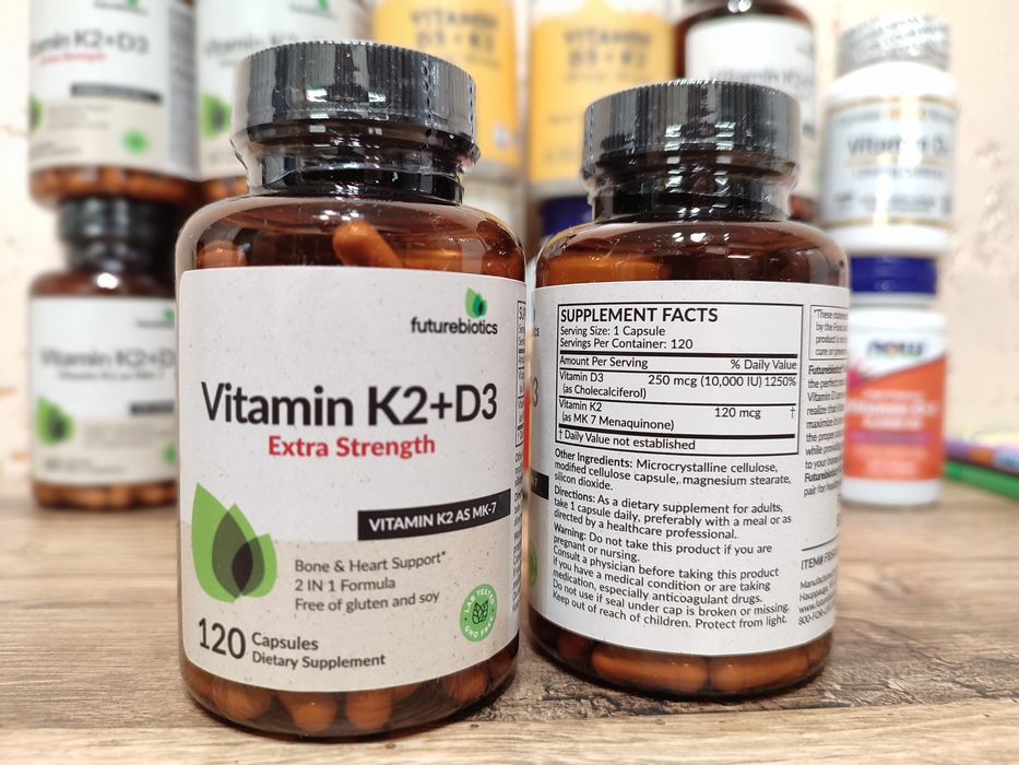 Витамин D3+K2, Solaray,Now Foods