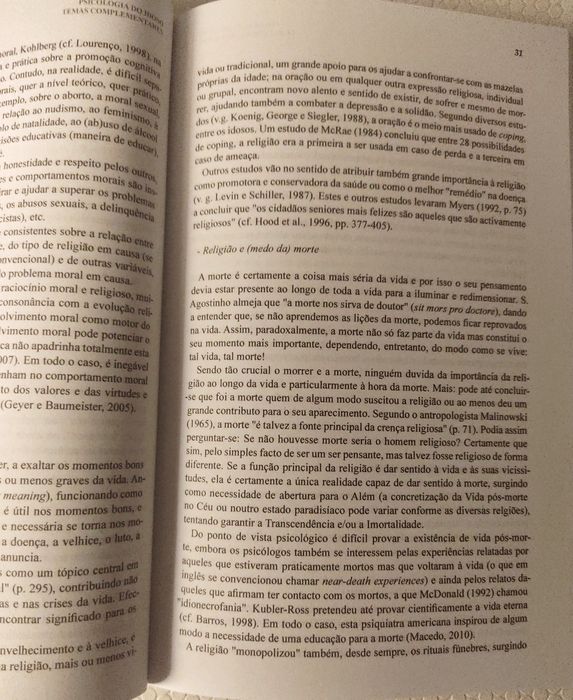 Livro novo: Psicologia do Idoso.Temas Complementares.