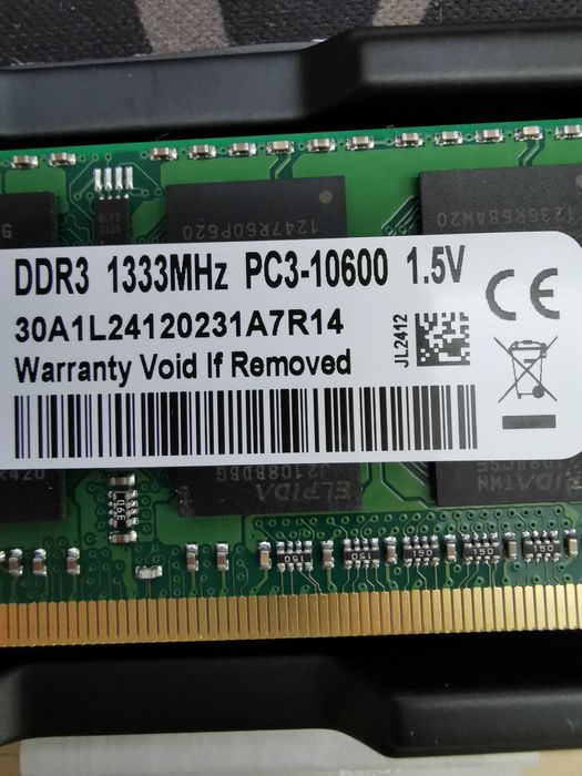 Pamięci ram kości DDR3 PC3-10600 laptop 4GB 1333 Mhz 1.5V PC3-8500